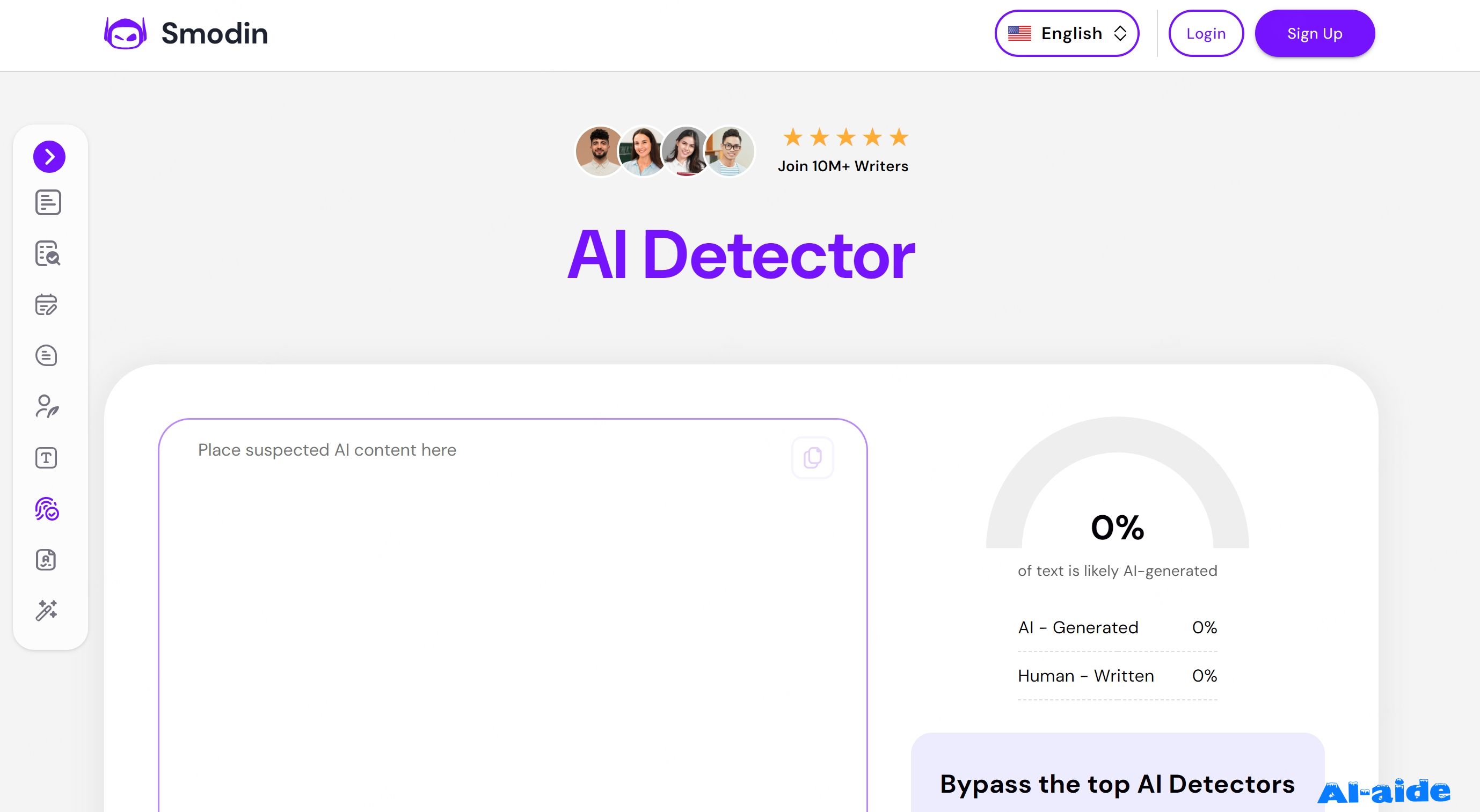 Smodin AI Content Detector