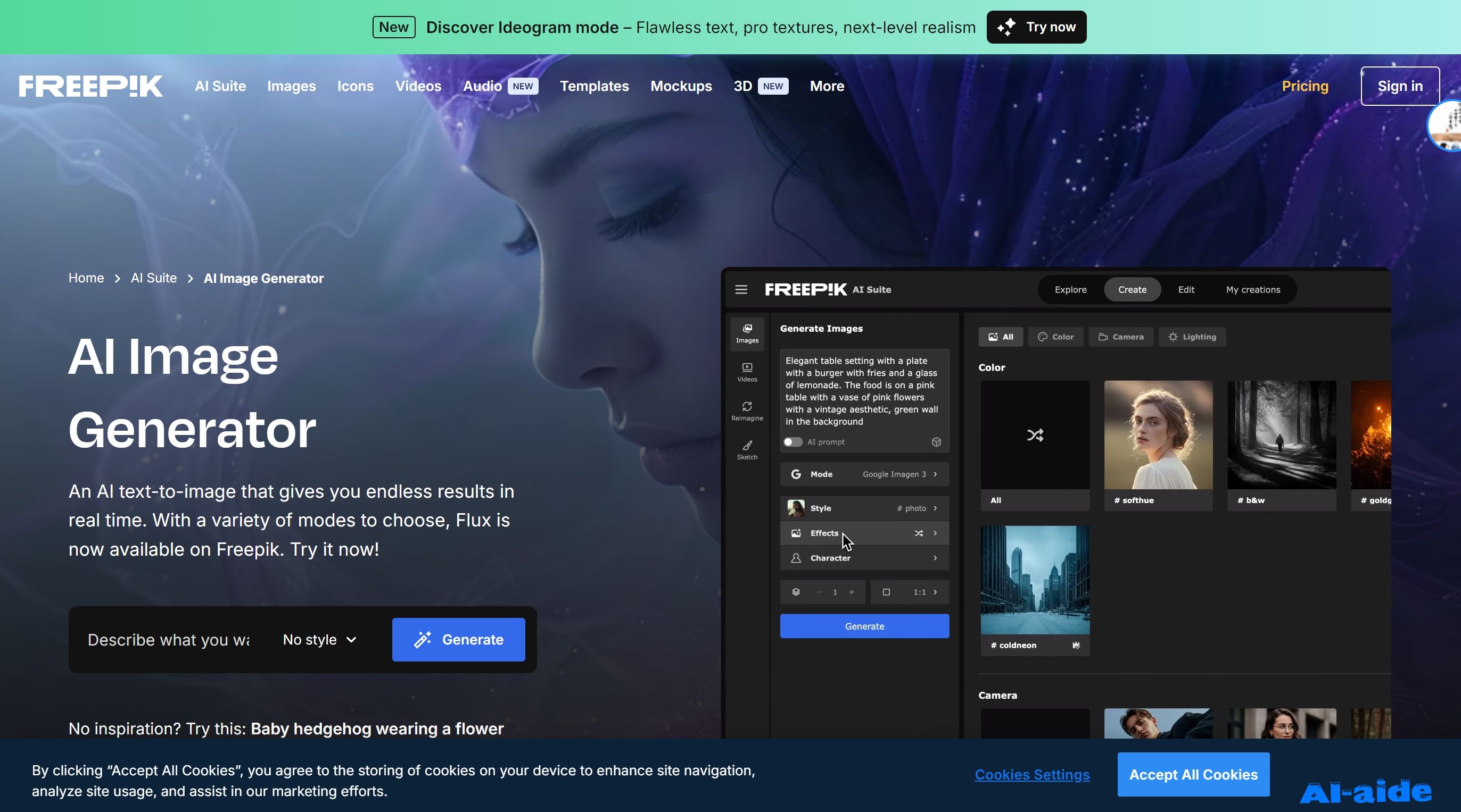 Freepik AI Image Generator