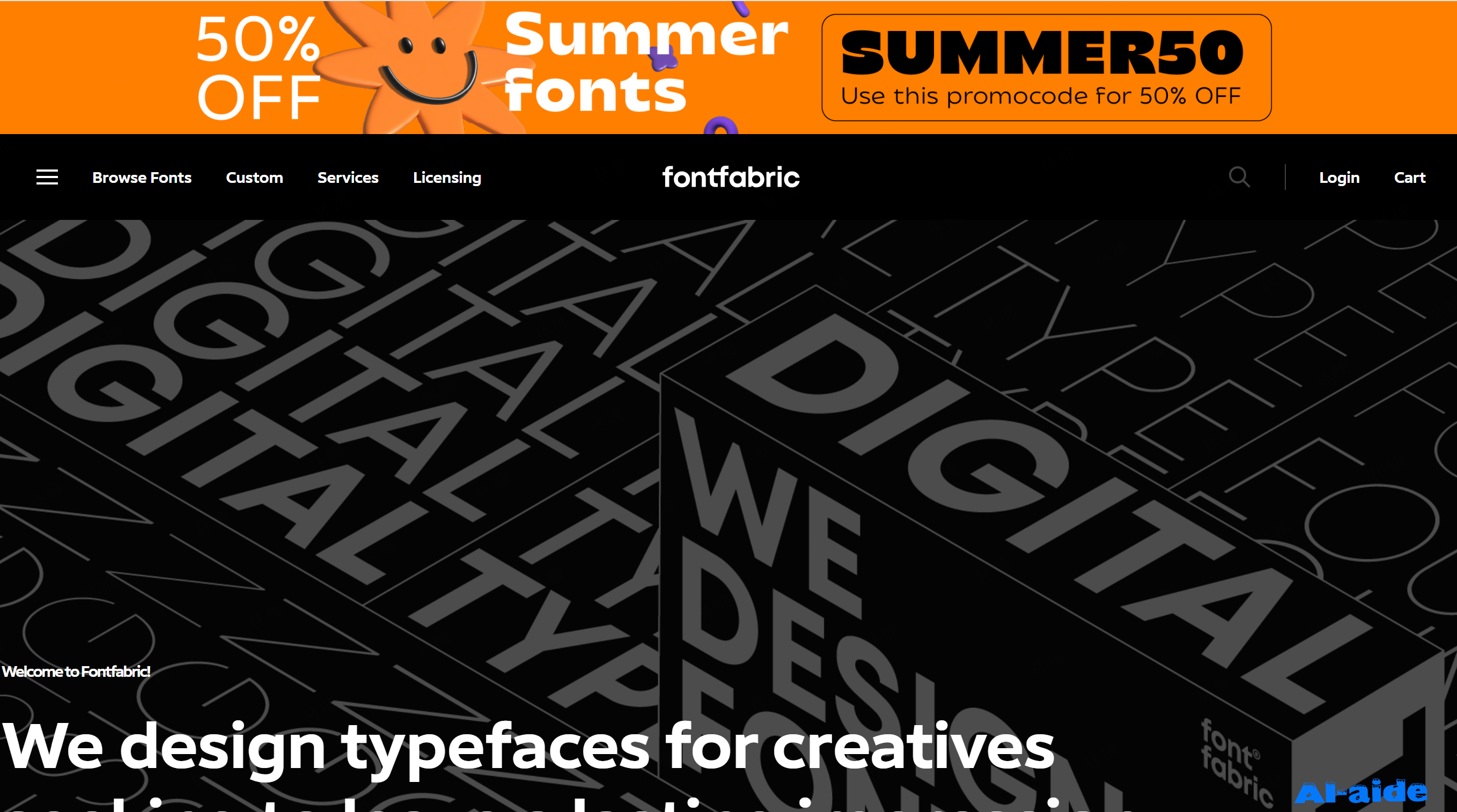 Font fabric