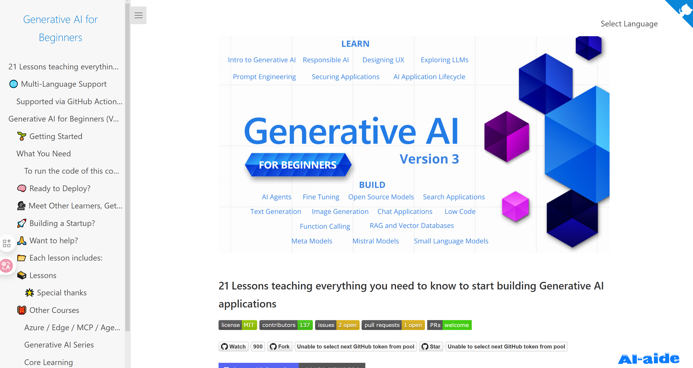 Generative AI for Beginners